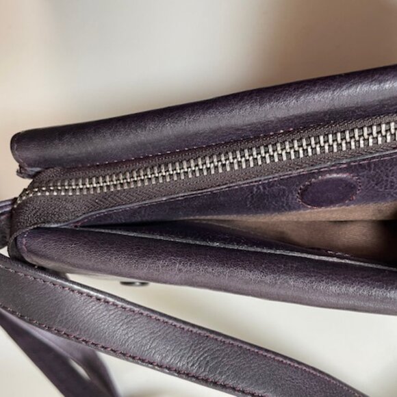Latico Avalon Leather Crossbody Bag in shade Eggplant - Picture 3 of 6